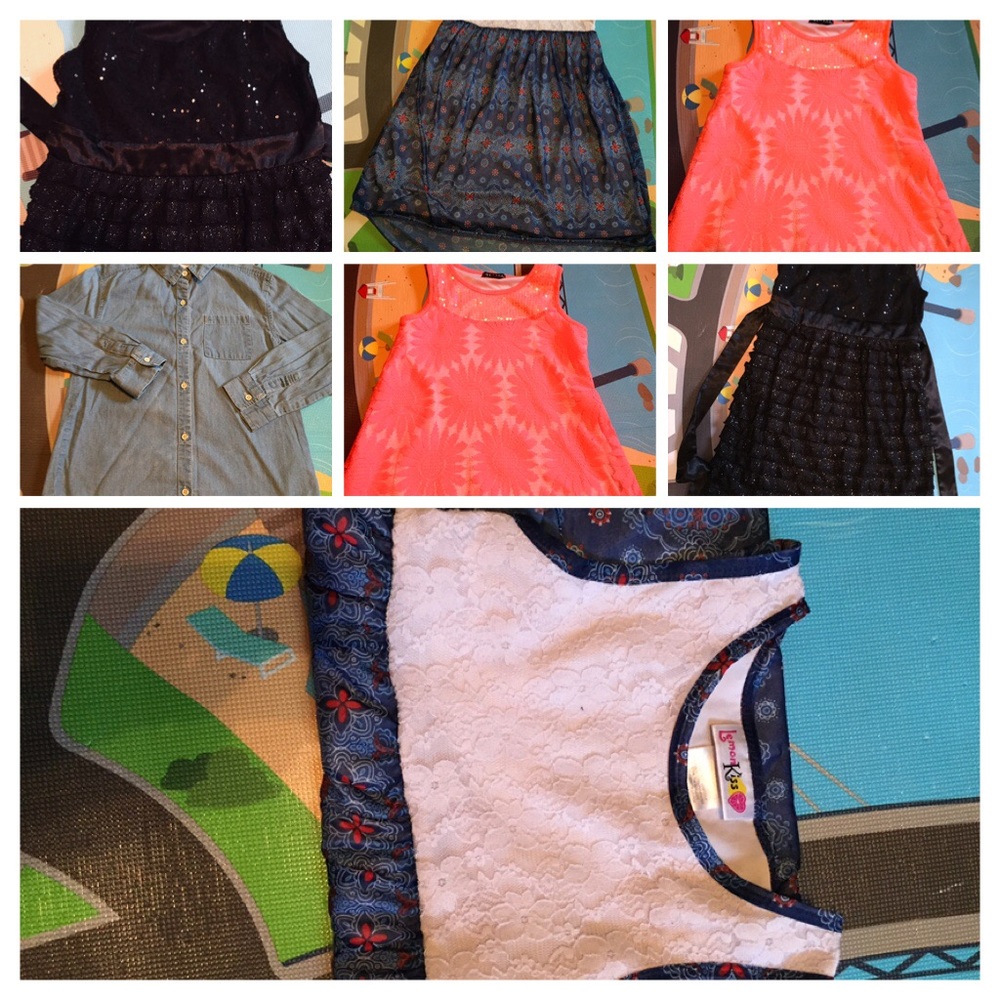 (Child) 2  dresses, dress shirt and long sleeve.